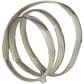 Maple and Jade Abstract Looped Decorative Sculpture in Satin Silver, , large