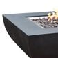 Elementi Fire Aurora Square Natural Gas Fire Table in Black, , large