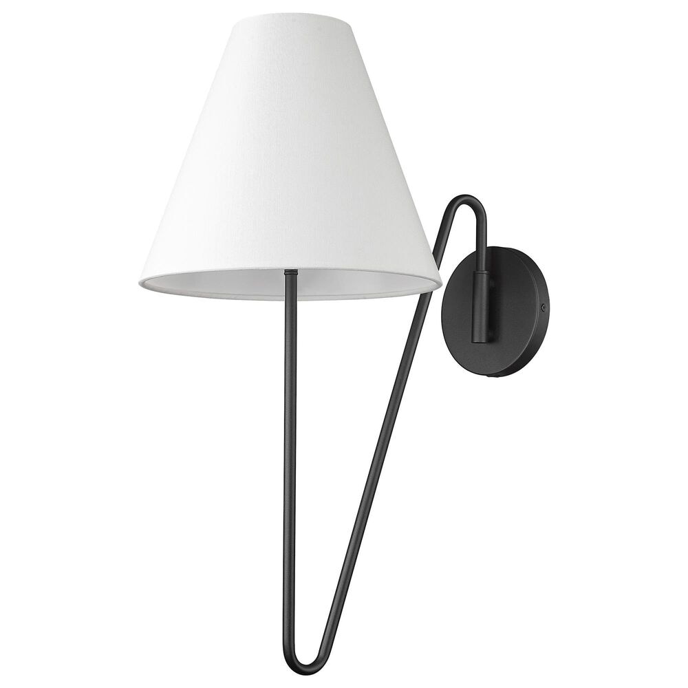 Golden Lighting Kennedy 1-Light Wall Sconce in Natural Black, , large