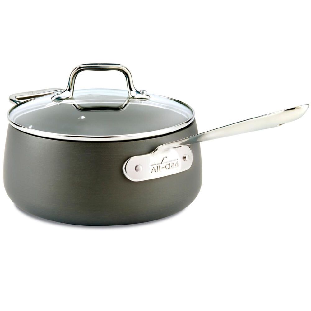 Crestware Sauce Pan w/Cover, 3-1/2 qt, 8 In, SS SSPAN3WC