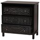 Baxton Studio Yelena 3-Drawer Storage Cabinet in Black, , large