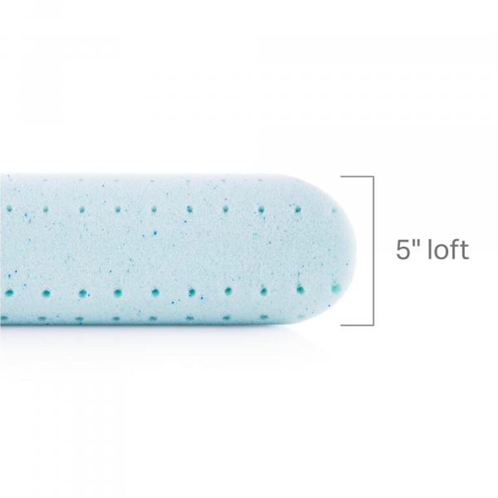 Malouf Weekender Gel Memory Foam with Reversible Cooling Cover Queen Pillow, , large