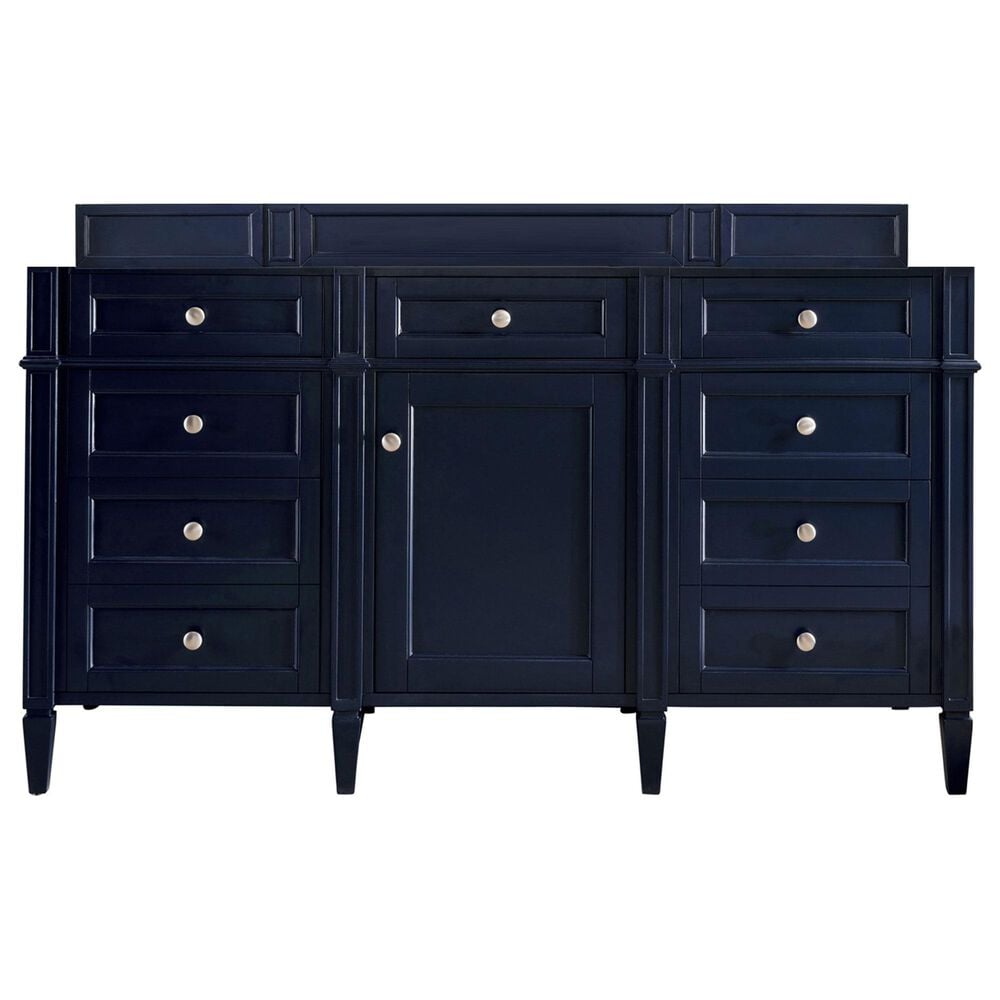 James Martin Brittany 60" Single Bathroom Vanity in Victory Blue, , large