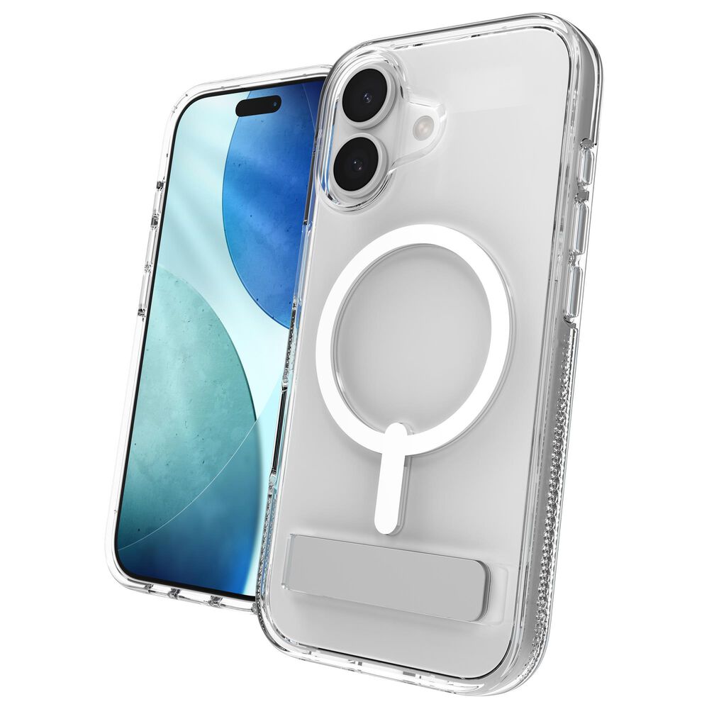 Zagg Crystal Palace Snap Case with Kickstand for Apple iPhone 17 in Clear, , large