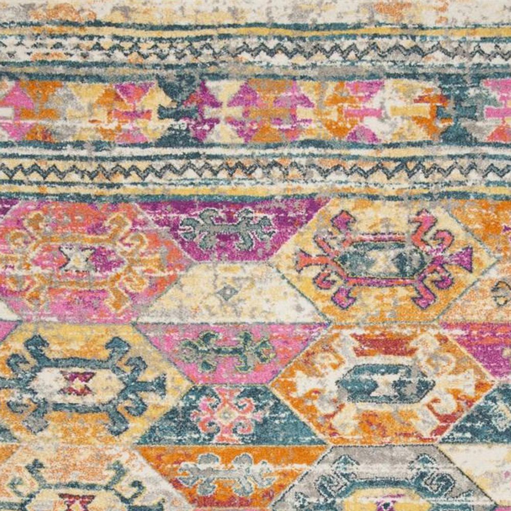 Safavieh Madison MAD118C 3&#39; x 5&#39; Blue and Fuchsia Area Rug, , large