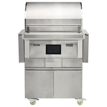 Coyote Outdoor 28" Gen3 Freestanding Pellet Grill with Cart in Stainless Steel, , large