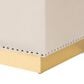 Baxton Studio Powell Storage Ottoman in Beige and Gold, , large