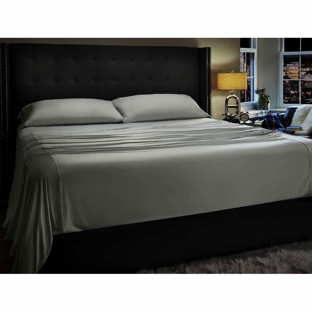 SHEEX Midnight Label 4-Piece King  Sheet Set in Mist Gray, , large
