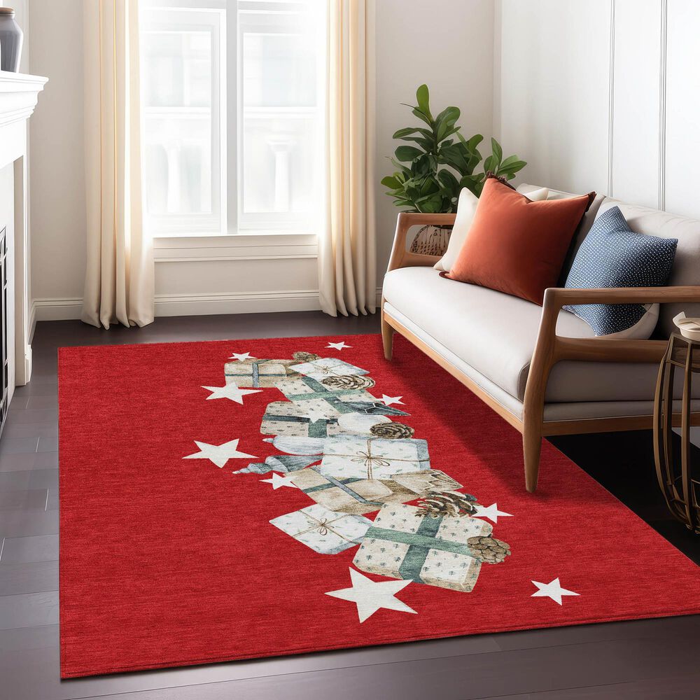 Dalyn Rug Company Wonderland WN33 Red 3&#39; x 5&#39; Area Rug, , large