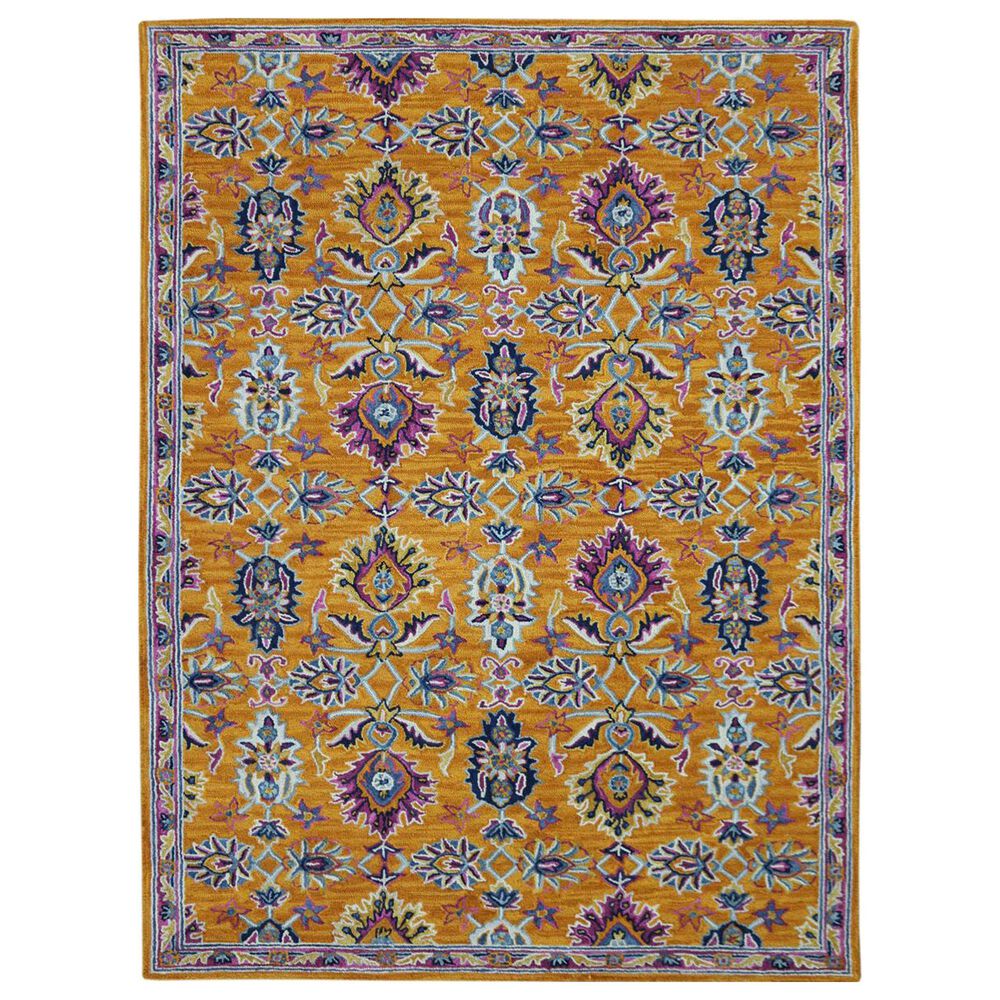 Amer Rugs Boho 7"6" x 9"6" Orange Area Rug, , large