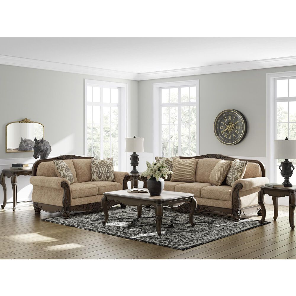 Ashley Chelsworth Stationary Sofa in Golden, , large