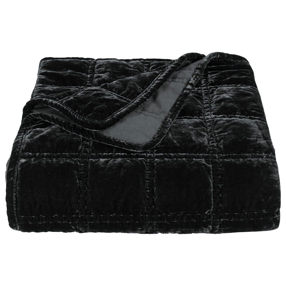 HiEnd Accents Stella 50" x 60" Throw in Black, , large