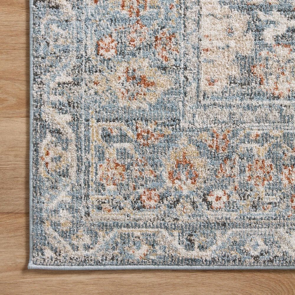 Loloi II Odette 11&#39;2&quot; x 15&#39;7&quot; Sky and Rust Area Rug, , large