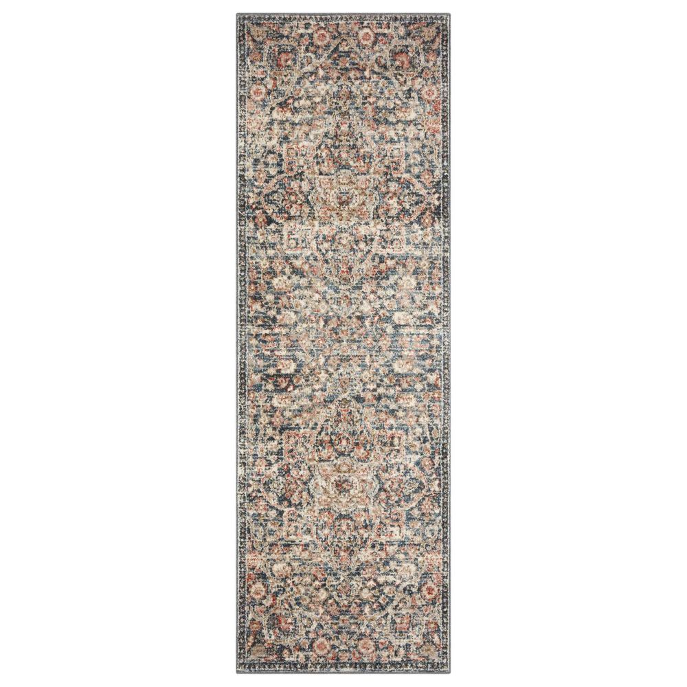 Loloi II Saban 2"7" x 8" Blue and Spice Runner, , large