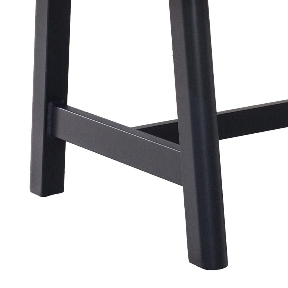 GatherCraft Cyrus Patio Rectangular Coffee Table in Black, , large