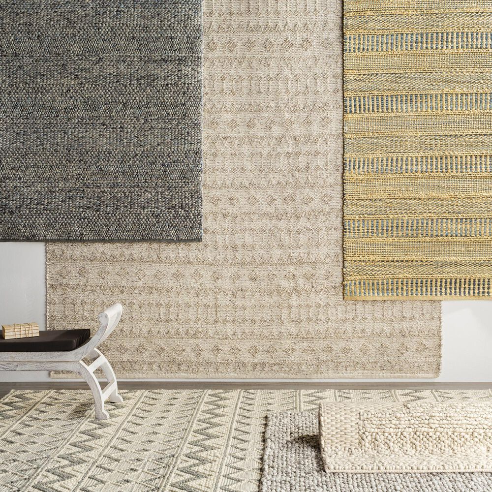 Surya Como 2&#39;6&quot; x 8&#39; Charcoal and Ivory Runner, , large