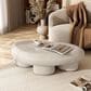 Furniture of America Rene Low Profile Glossy Coffee Table in Cream, , large