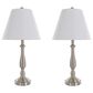 Timberlake Traditional Table Lamp in Brushed Steel (Set of 2), , large