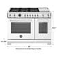 Bertazzoni Professional 7.1 Cu. Ft. Freestanding All-Gas Range in Bianco, , large
