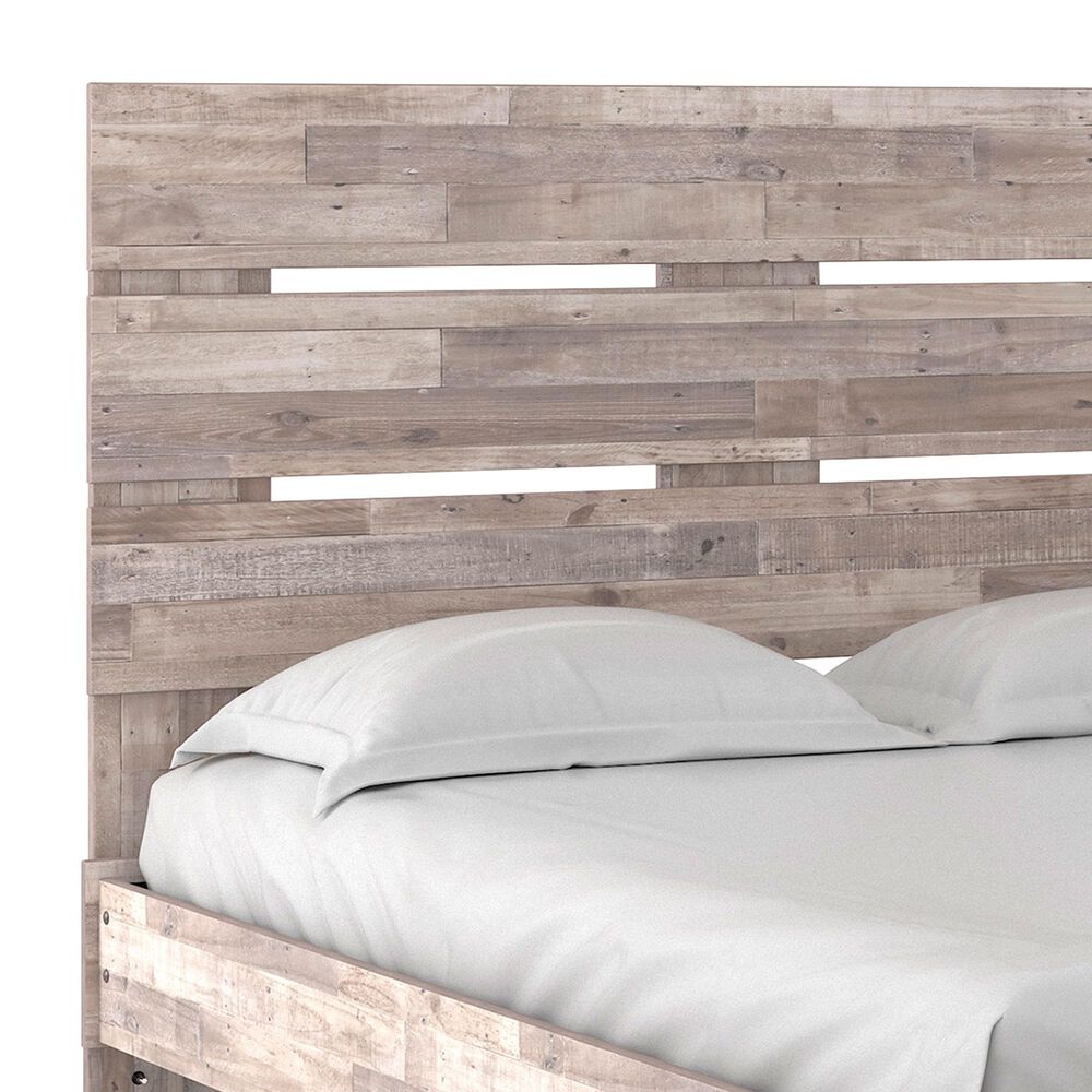 Ashley Neilsville Queen Panel Platform Bed in Whitewash, , large