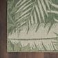 Nourison Garden Oasis GOA02 Green and Ivory 3" x 5" Indoor/Outdoor Area Rug, , large