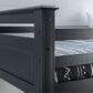 Linon Home Decor Beckett Twin Over Twin Bunk Bed in Black, , large