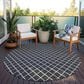 Dalyn Rug Company York 4" Round Black Indoor/Outdoor Area Rug, , large