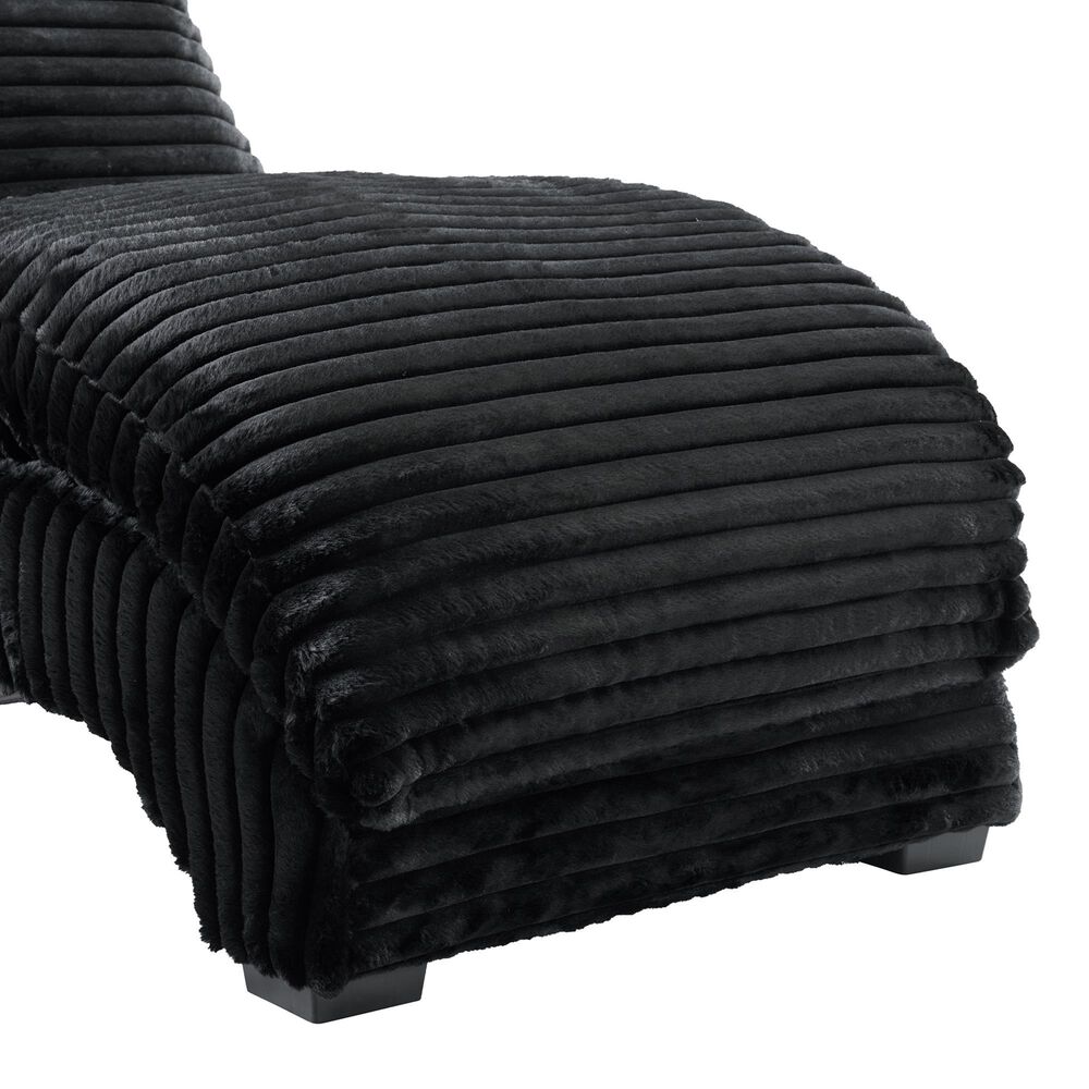 Mayberry Hill Nori Chaise with Heat Massage in Masis Black, , large
