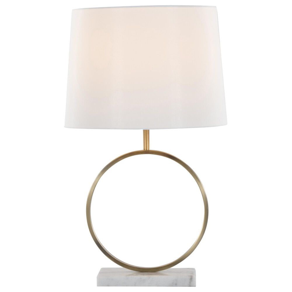 Grandview Gallery Moon Table Lamp in Gold and White, , large