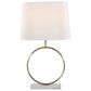 Grandview Gallery Moon Table Lamp in Gold and White, , large