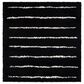 Safavieh Venus Shag VNS604Z 6"7" Square Black and Ivory Area Rug, , large