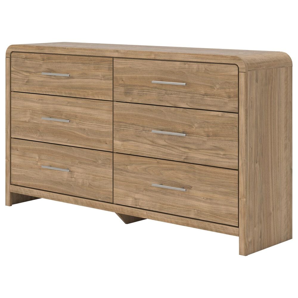 Ashley Gramburg 3 Piece Queen Platform Panel Bedroom Set in Warm Brown, , large