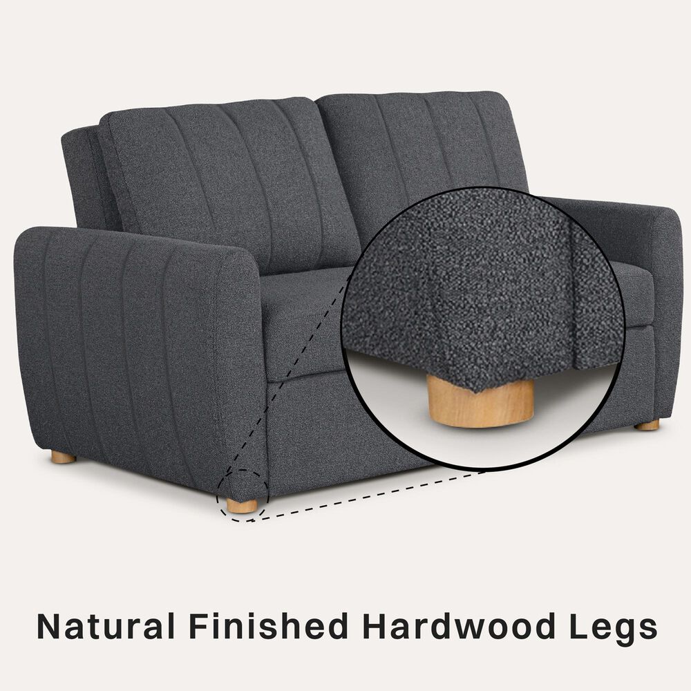 Lifestyle Solutions Galloway Convertible Sofa in Charcoal, , large