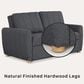 Lifestyle Solutions Galloway Convertible Sofa in Charcoal, , large