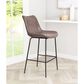 Zuo Modern Byron Counter Chair in Brown/Black, , large