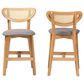 Baxton Studio Dannell Counter Stool in Natural Oak (Set of 2), , large