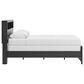 Ashley Broachmyn 5 Piece Queen LED Bookcase Bed Set in Black and Gray, , large