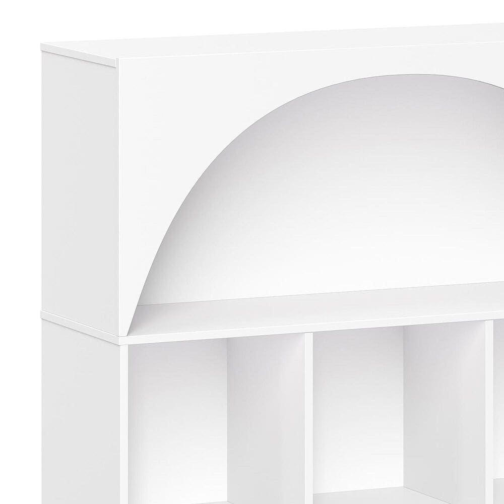 RiverRidge Home Kids Curve Appeal 35" 6-Cubby Bookcase in White, , large
