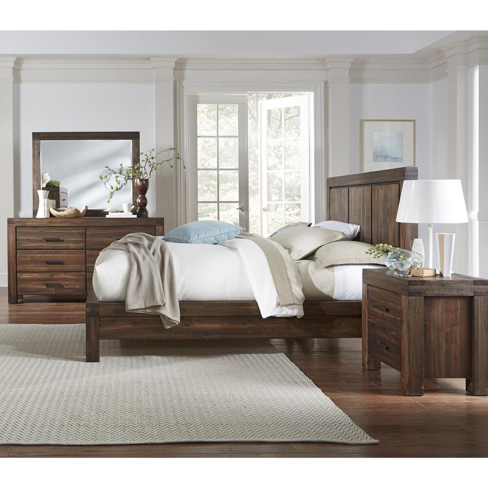 Urban Home Meadow 4 Piece Queen Bedroom Set in Brick Brown, , large