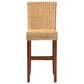 Baxton Studio Racquel Bar Stool in Natural and Walnut Brown, , large