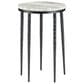 Slatehouse Celia Round Accent Table in Black and White, , large