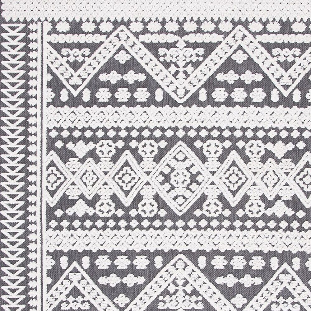 Safavieh Cabana CBN658A 2&#39;2&quot; x 11&#39; Ivory and Grey Indoor/Outdoor Performance Runner, , large