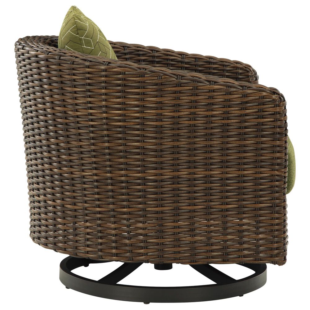 Ashley Horizon 5-Piece Patio Conversation Set in Green, , large