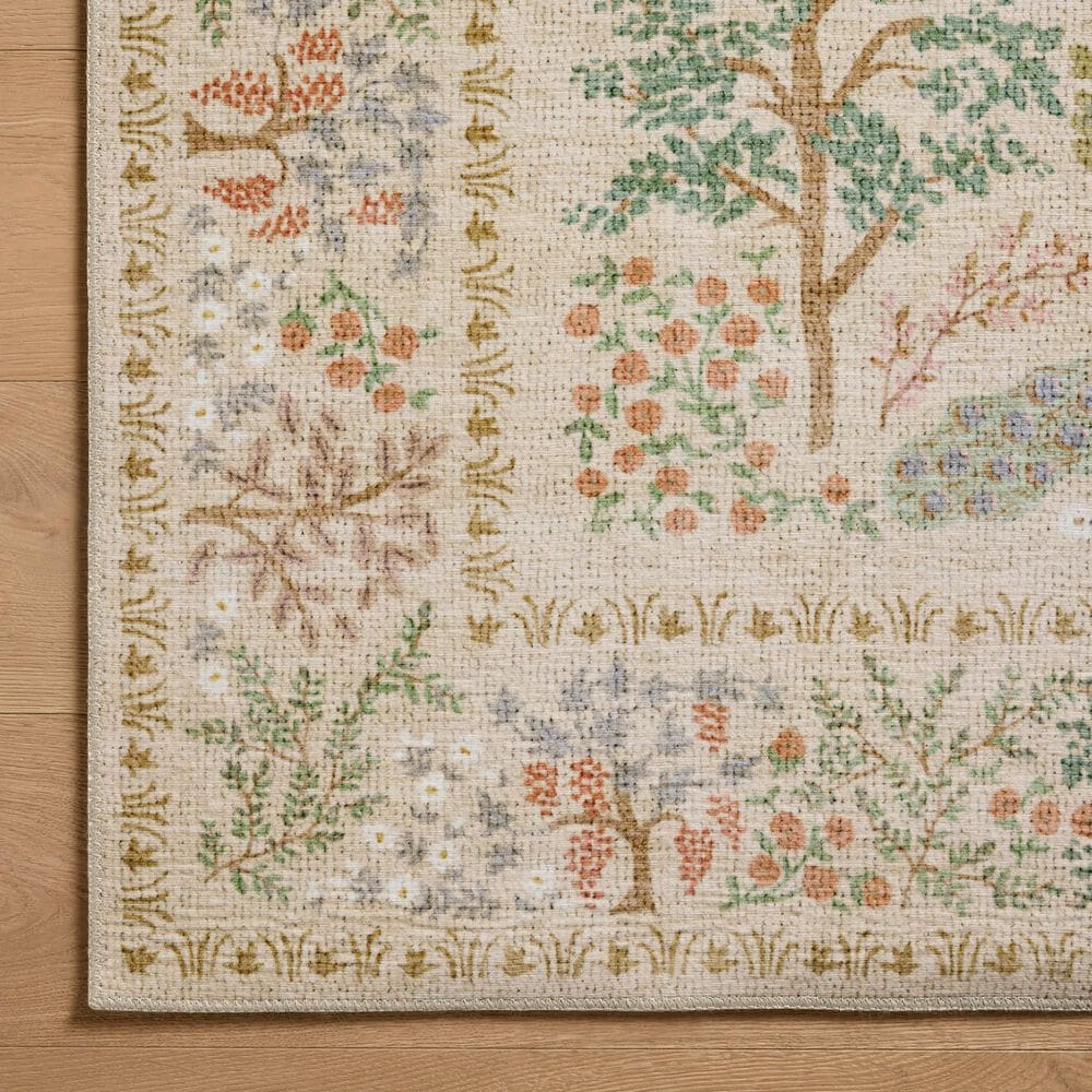 Loloi Canopy Peacock Forest Cream 2&#39; x 3&#39; Area Rug, , large