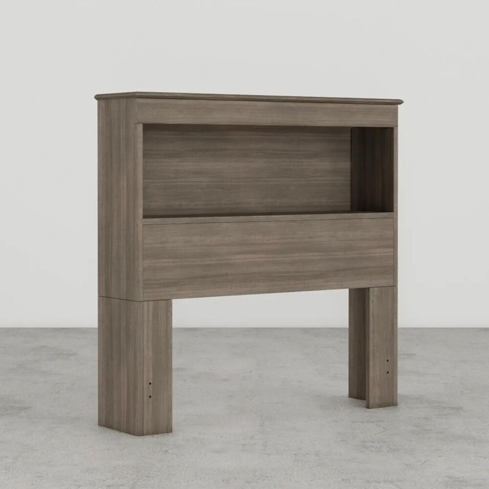 Lemoore Essential Twin Bookcase Headoard in Park Elm, , large