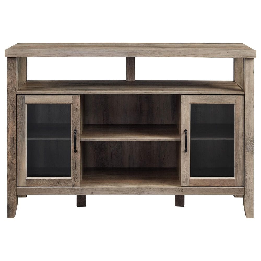 Walker Edison Jordan 52&quot; TV Stand in Grey Wash, , large