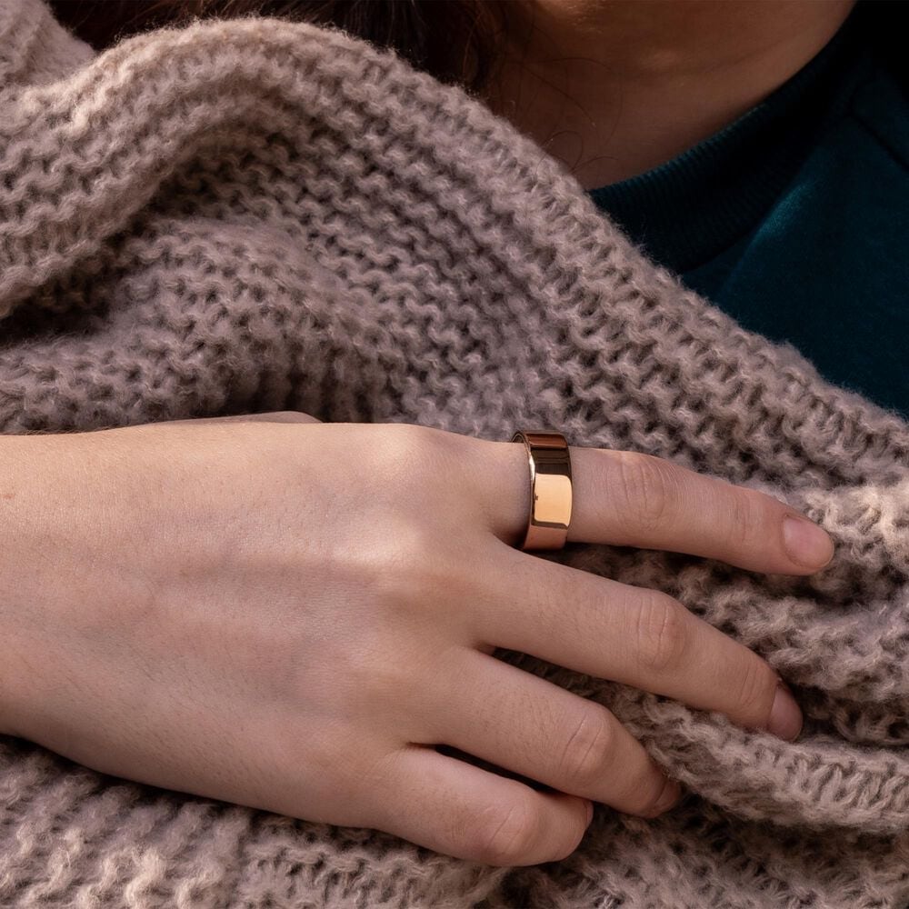 Ultrahuman Size 5 Activity Tracker Ring Air in Bionic Gold, , large