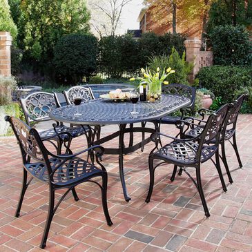Homestyles Sanibel 7-Piece Patio Dining Set in Black, , large