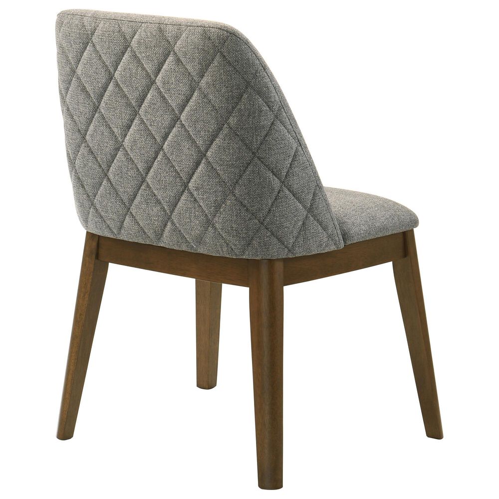 Coaster Franklin Side Chair with Grey Cushion in Dark Brown, , large