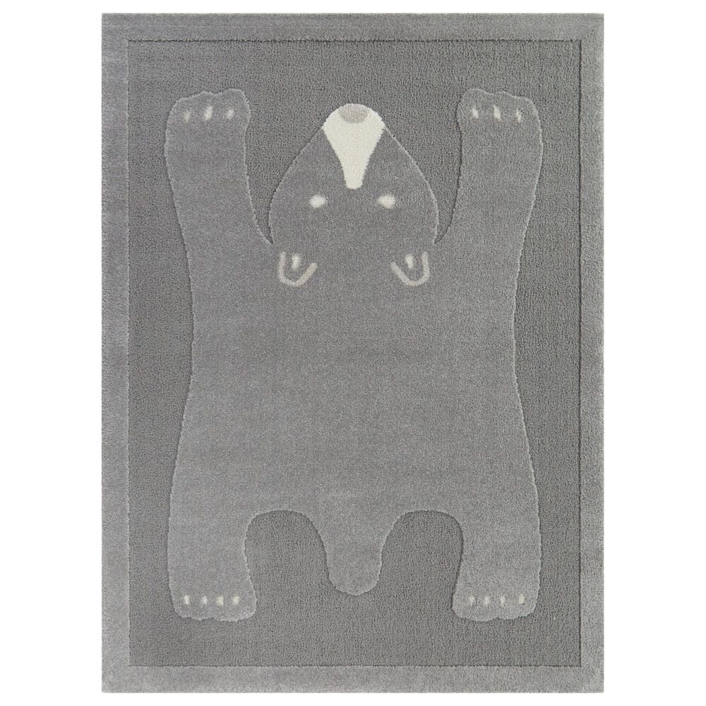 Balta Rugs Barry Bear 4"4" x 6" Grey Kids Area Rug, , large